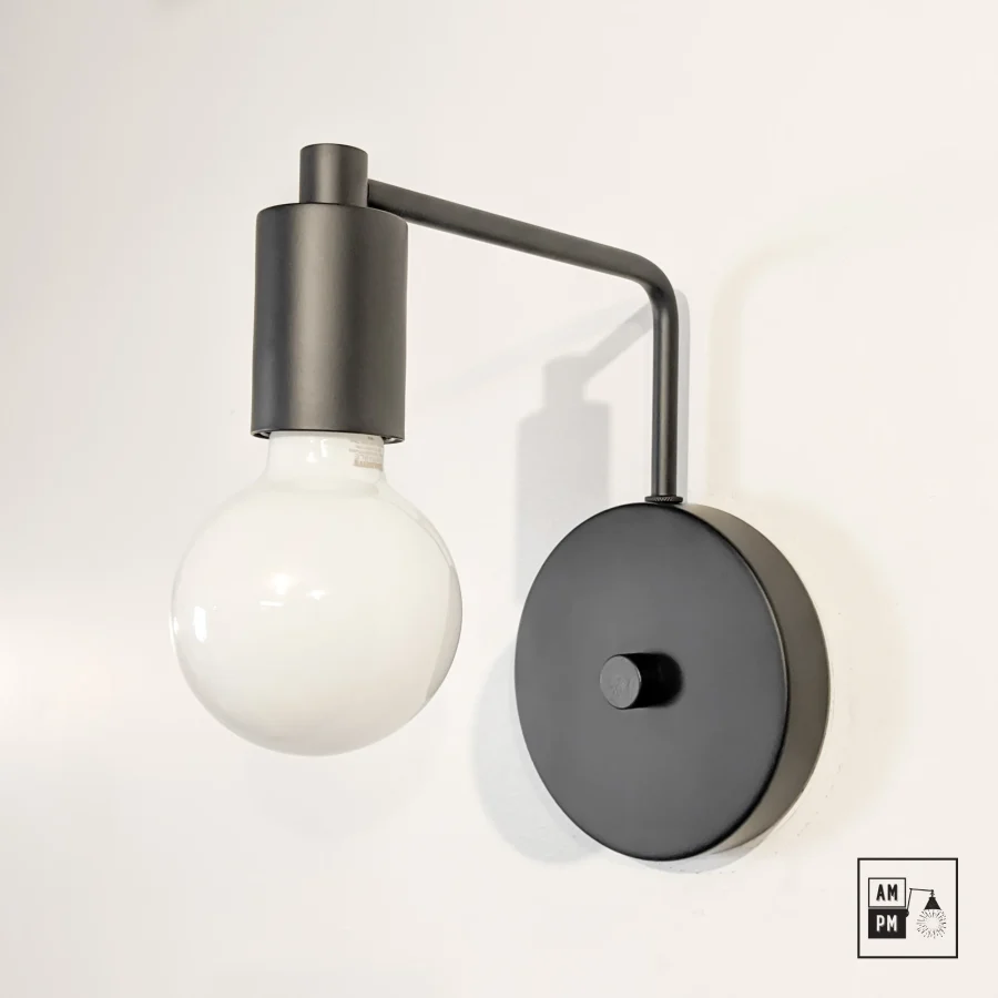 Mid-century-lamp-wall-sconce-Offset-A3K060-Matte-Black