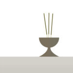 Mid-century-incense-bowl-Antique-Brass