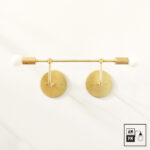 Mid-century-wall-sconce-Double-Trouble-A4K066-Raw-Brass-1