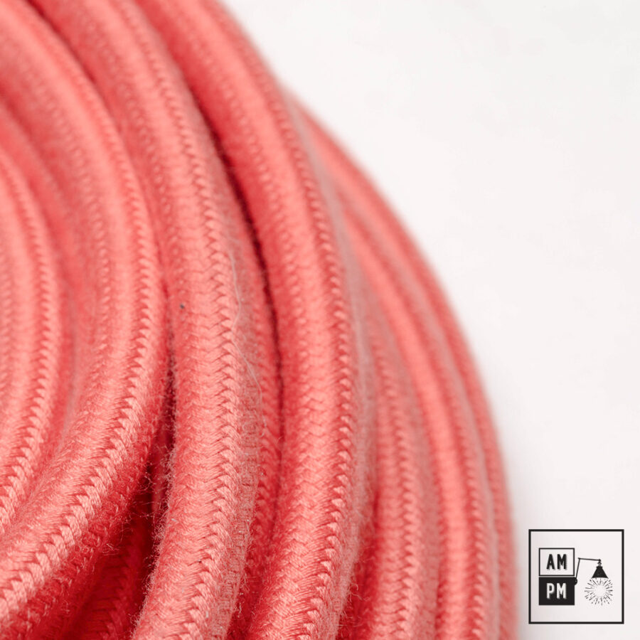 coton-cloth-covered-electrical-wire-PMS178-bubblegum-1