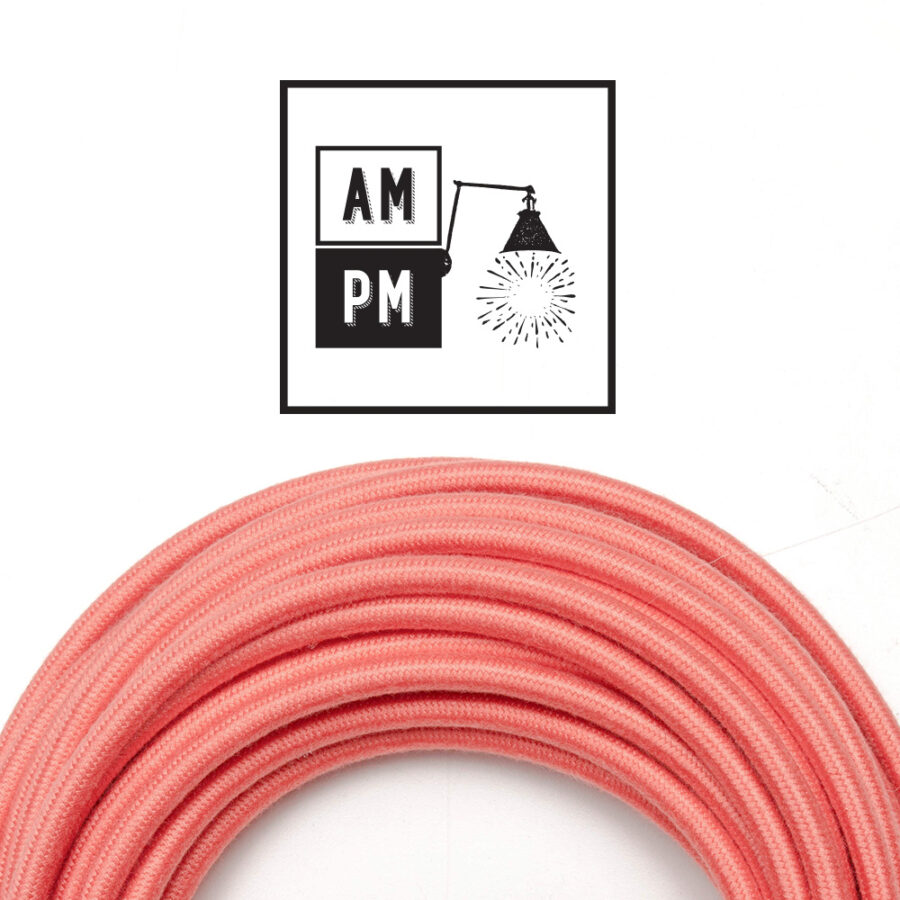 coton-cloth-covered-electrical-wire-PMS178-bubblegum