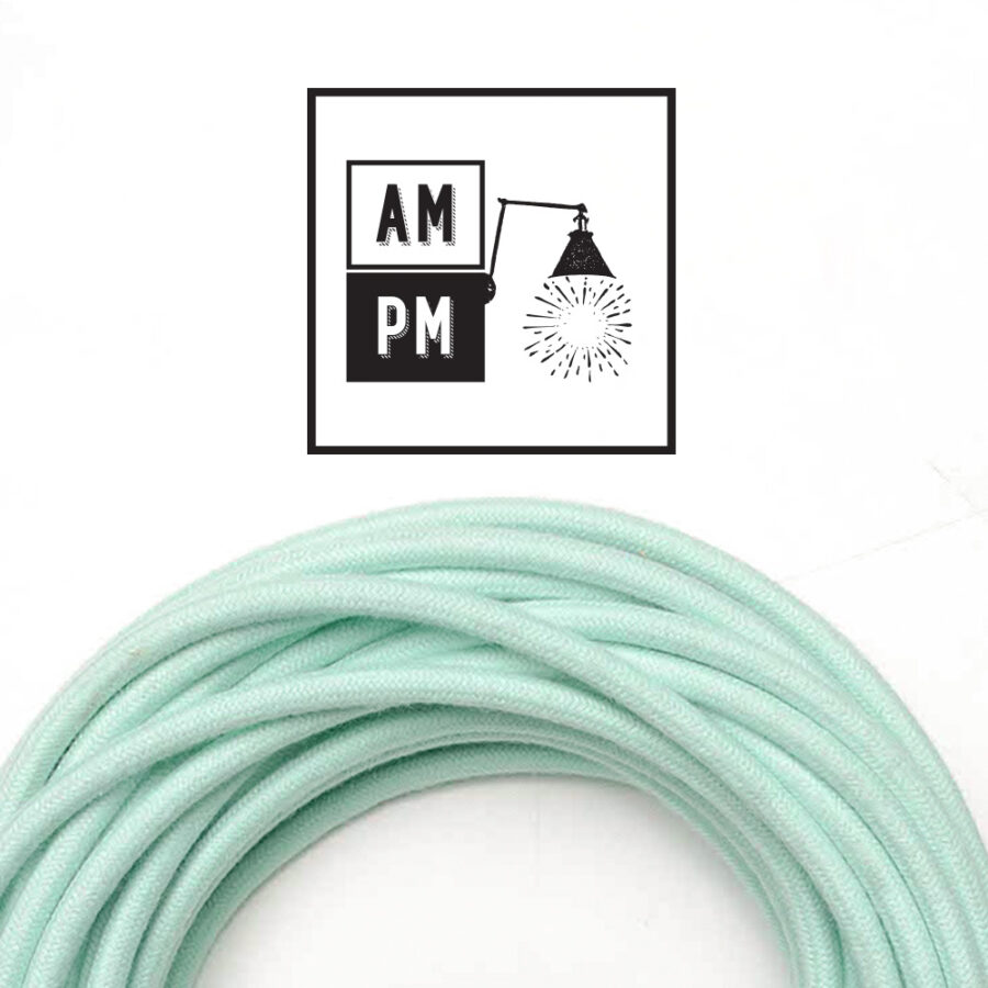 coton-cloth-covered-electrical-wire-PMS332-mint