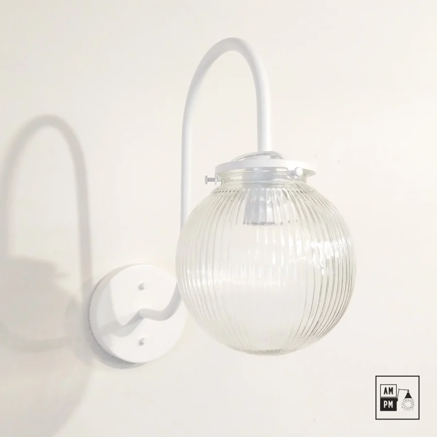 Mid-century-gooseneck-wall-lamp-Prisma-A5K074-Matte-White
