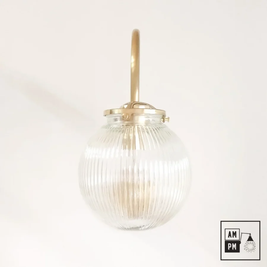 Mid-century-gooseneck-wall-lamp-Prisma-A5K074-Raw-Brass-1