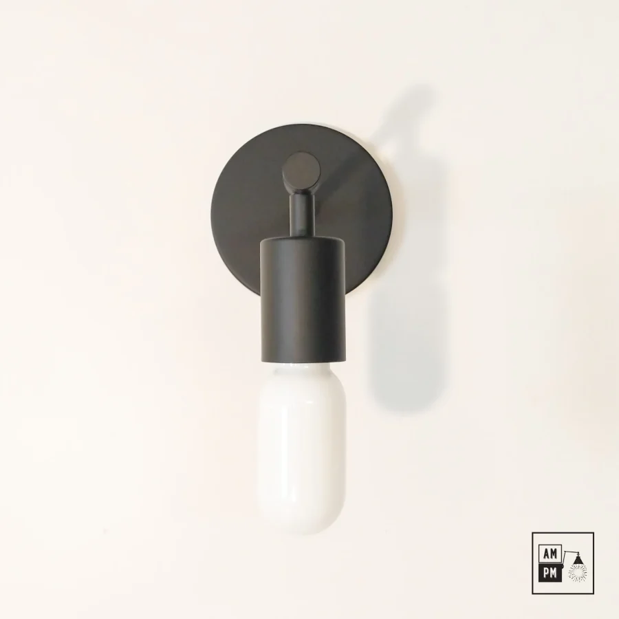 Mid-century-wall-sconce-canvas-A3K045-Matte-Black-1