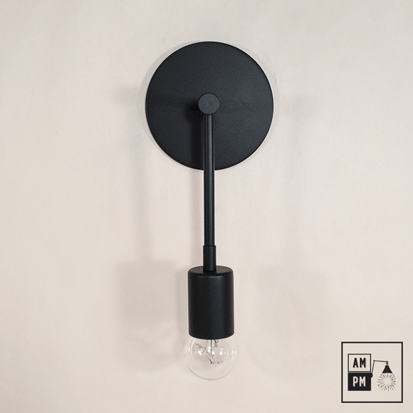Mid-century-wall-sconce-clockwise-A3K056-Matte-Black