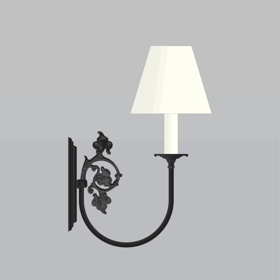 Mid-century-victorian-wall-sconce-LilyMary-Gothic-A8M029-Black