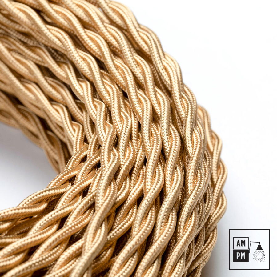twisted-rayon-cloth-covered-electrical-wire-PMS7407-gold-1