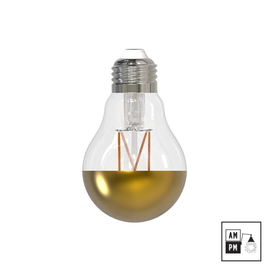 Ampoule-DEL-A19-style-Edison-E26-Demi-Miroir-dorée