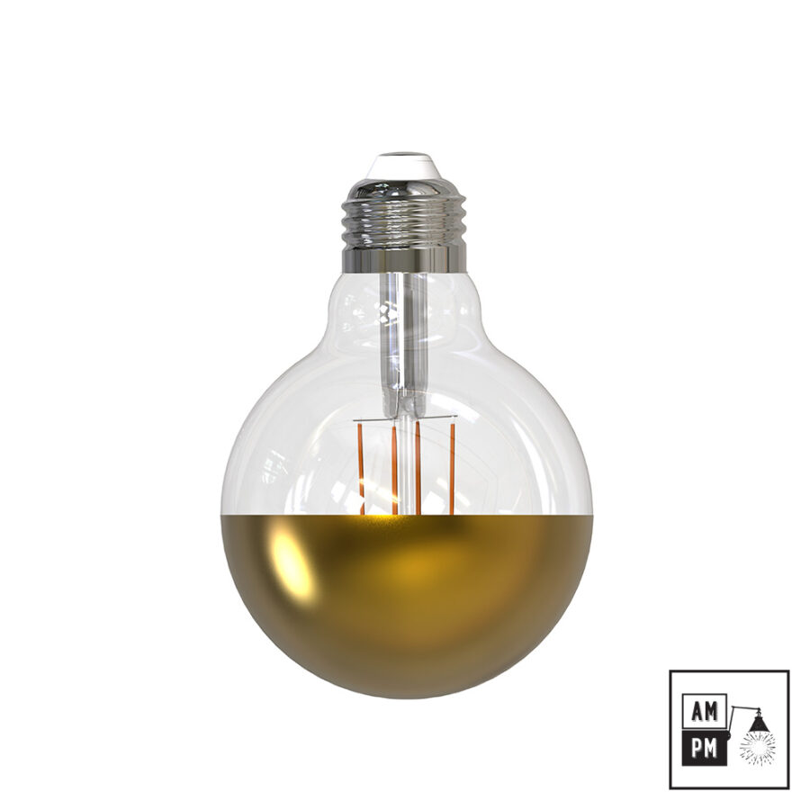 Ampoule-DEL-G25-style-Edison-E26-Demi-Miroir-dorée