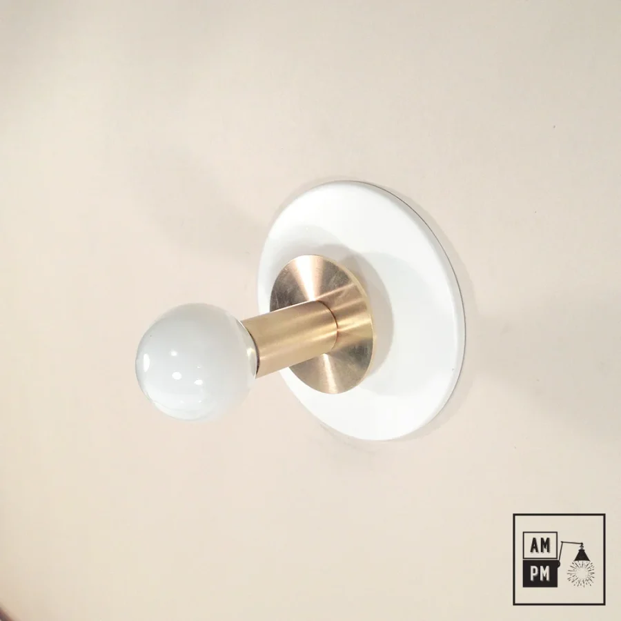 Mid-century-ceiling-wall-sconce-prospector-A3K054-Matte-White-Raw-Brass-2