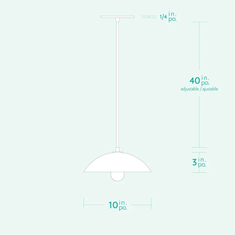 Suspension-collection-Mid-century-Demidome-10-A7S076-Specs