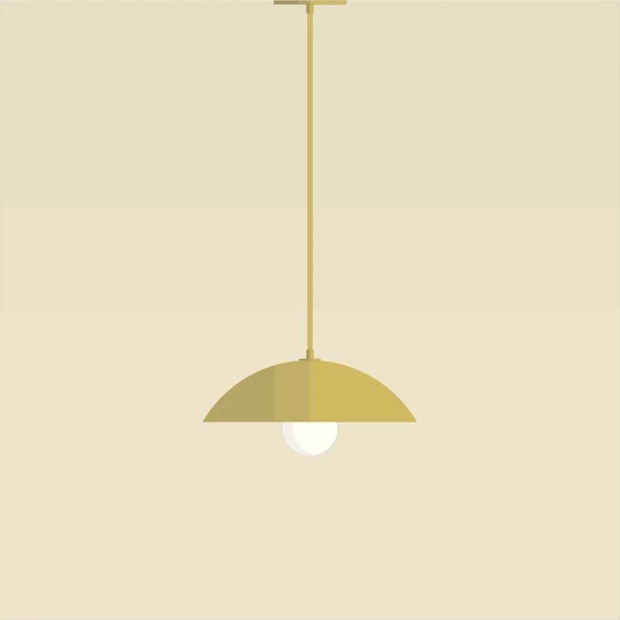 Mid-century-collection-pendant-Demidome-12-A7S077-Brass