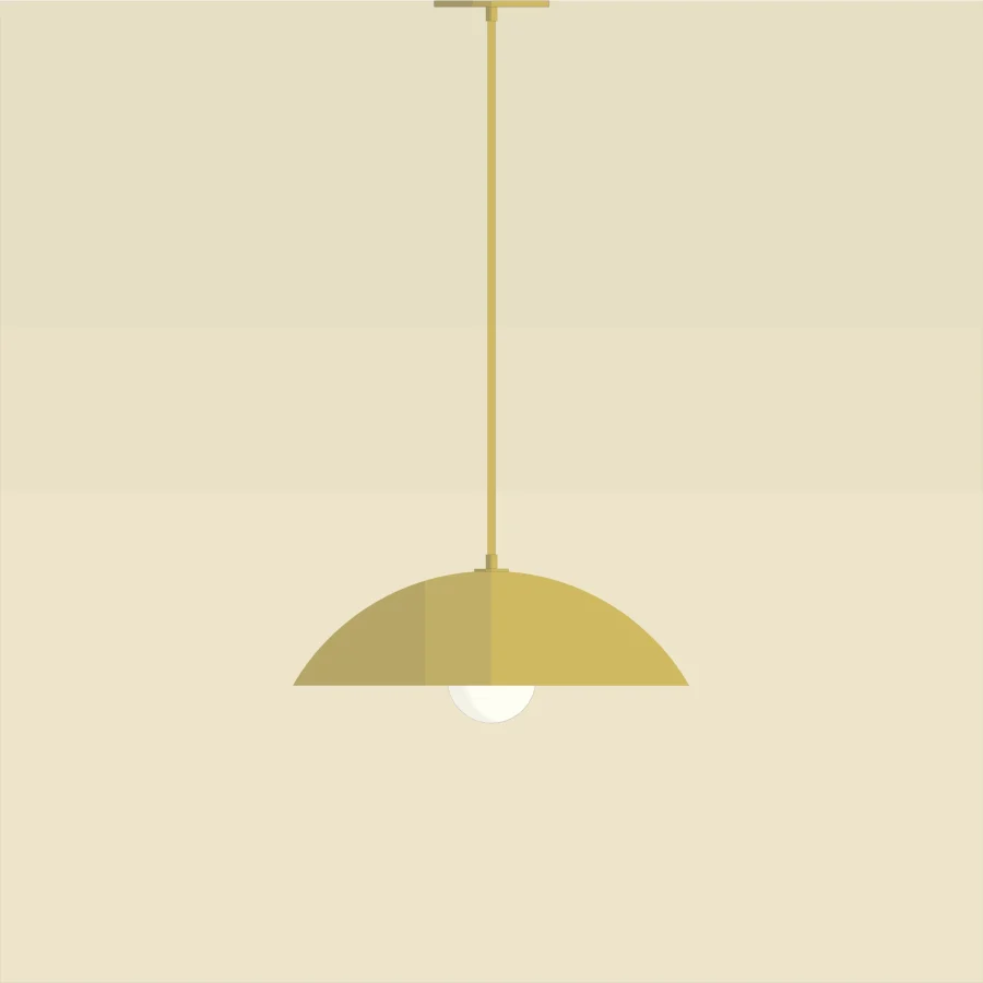 Mid-century-collection-pendant-Demidome-14-A7S078-Brass