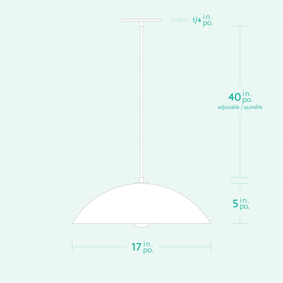 Suspension-collection-Mid-century-Demidome-17-A7S080-Specs