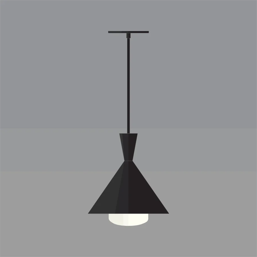 lampe-suspendue-collection-Mid-century-Pic-A8S137-Noir