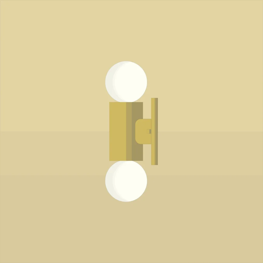Mid-century-collection-wall-luminaire-Ruth-A8M011-Brass