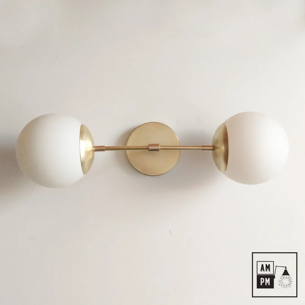 Mid-century-collection-ceiling-wall-luminaire-Bubble-A5K072-Brushed-Brass